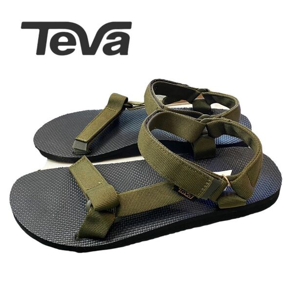 TEVA Men's Original Universal Green Sandals NEW 13 - Picture 1 of 6
